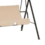 Globo garden swing metal black-fabric beige 170x110x153cm - Image 5