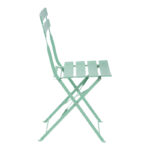 Bistro 3 pcs metal folding dining table in green shade D60x71cm - Слика 5