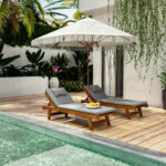 Umdrella Brilie wood-macrame D2.70x2.60 m ecru - Слика 2