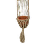 Hanging flower pot Anerial natural jute D23x135cm - Слика 2