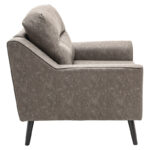 Armchair Lonnie PU grey antique 94x95.5x92.5cm - Слика 3