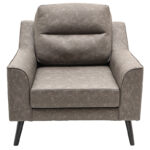 Armchair Lonnie PU grey antique 94x95.5x92.5cm - Слика 4