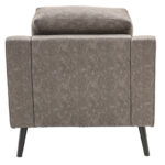 Armchair Lonnie PU grey antique 94x95.5x92.5cm - Слика 5
