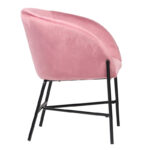 Armchair Julia velvet pink 61x57x74cm - Слика 3