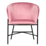 Armchair Julia velvet pink 61x57x74cm - Слика 4