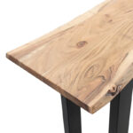 Slim console acacia wood natural-leg black 120x40x75.5cm - Слика 5