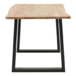 Avron natural solid acacia wood table 140x80x76cm - Слика 3