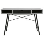 Work table Yamin grey cement-black 120x48x76cm - Слика 2