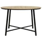 Table Gianno natural-black leg D120x76cm - Слика 3
