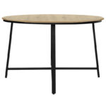 Table Gianno natural-black leg D120x76cm - Слика 4