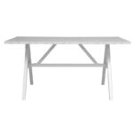 Table Alarick white marble-white leg 160x90x76cm - Слика 3