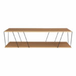 Coffee table Tars sonoma-black 120x50x30cm - Image 3