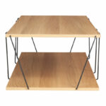 Coffee table Tars sonoma-black 120x50x30cm - Image 4