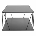 Coffee table Tars dark grey-black 120x50x30cm - Image 3