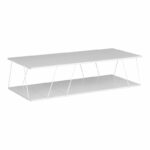 Масичка за кафе Tars бела 120x50x30 см