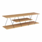 ТВ постоље Tars sonoma-црна 120x30x33 см