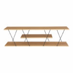 Tv stand Tars sonoma-black 120x30x33cm - Слика 4