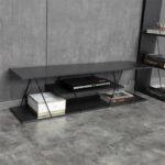 Tv stand Tars dark grey-black 120x30x33cm - Слика 2