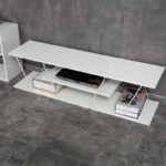 Tv stand Tars white 120x30x33cm - Слика 2