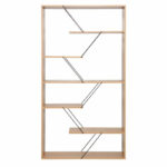 Bookcase Tars sonoma-black 84x24x157cm - Image 2