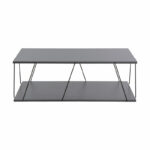 Coffee table Tars dark grey-black 90x60x30,5cm - Слика 2