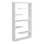 Bookcase Tars grey-white 168x24x157cm - Image 3