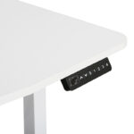 Electric adjustable table white 140x60x72-117cm - Слика 3