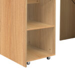 Tivouzal polymorphic cabinet-work desk folding sonoma melamine 140x60x72cm - Слика 6