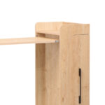 Winely melamine bar table in natural shade and black metal 122x44.5x108cm - Image 6