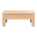 Ferza coffee table with butler in oak color 100x50x42cm - Image 4
