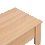 Ferza coffee table with butler in oak color 100x50x42cm - Image 5