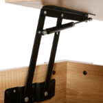 Ferza coffee table with butler in oak color 100x50x42cm - Image 6