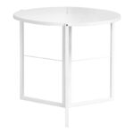 Foldable able Talen in white color D80x74cm