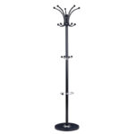 Coat Stand Nicolo metal black D37x175cm