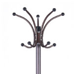 Coat Stand Nicolo metal walnut D37x175cm - Image 2