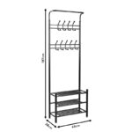 Entrance unit Federica metal white 65x28x187cm - Слика 4