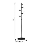 Coat Stand Adriana metal black D37x172cm - Слика 4