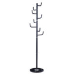 Coat Stand Lorenda metal black D37x175cm