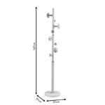 Coat Stand Violetta metal black D31x167cm - Слика 4