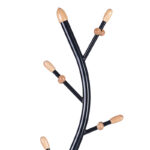 Coat Stand Sergio metal black-natural D37x171cm - Слика 2