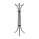 Zensine metal clothes rack in black shade 51x63x175cm