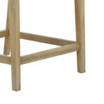 Amalfi bar stool solid acacia wood-beige fabric 59x63.5x104.9cm - Слика 6