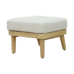 Nicholas 3pc living room set solid eucalyptus wood-beige fabric - Слика 5