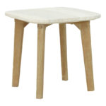 Nicholas 3pc living room set solid eucalyptus wood-beige fabric - Слика 6