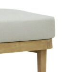 Nicholas 2pc living room set, solid eucalyptus wood and beige fabric - Image 6