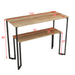 Console Homer natural-black 110x48x85cm - Слика 6