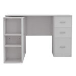 Polina corner desk detachable color white 120x100x75cm - Image 2