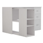 Polina corner desk detachable color white 120x100x75cm - Image 4