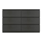 Chest of drawers Cindy 6 drawers wenge 120x40x75cm - Image 2