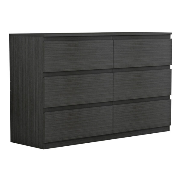 Chest of drawers Cindy 6 drawers wenge 120x40x75cm
